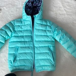 Eddie Bauer girls reversible size 6-7 puffer jacket